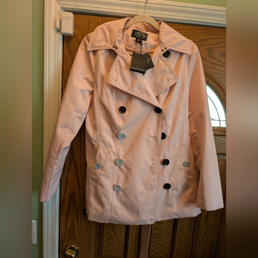 Pink trench coat NWT